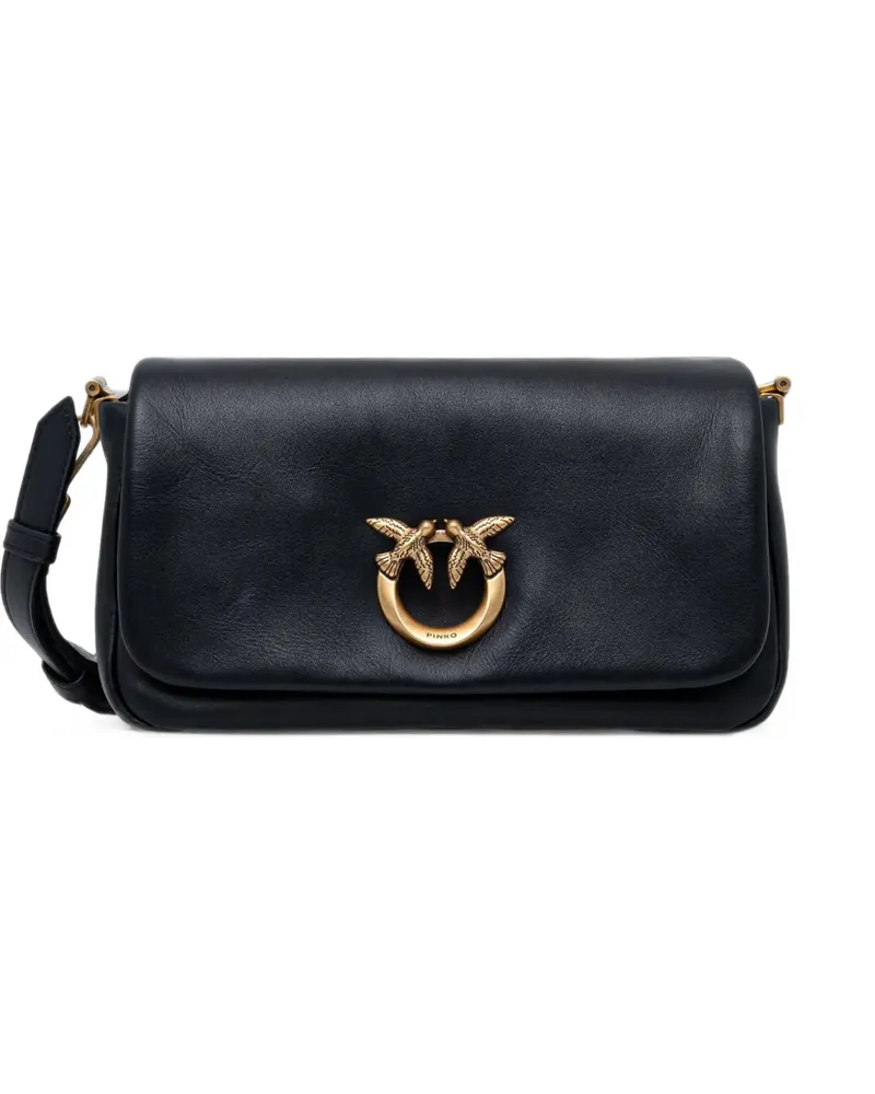 Pinko Love Birds Schultertasche - Schwarz Schwarz