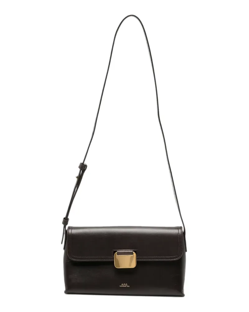 A.P.C. Kleine Simone Schultertasche - Braun Braun