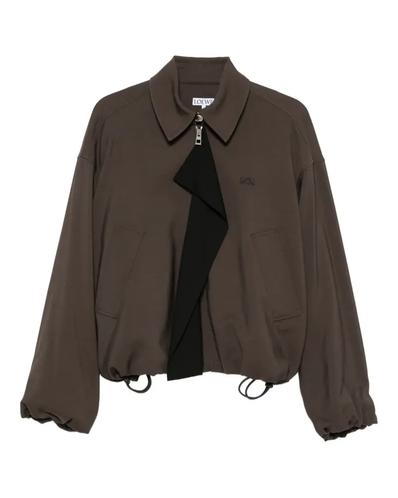 Loewe Jacke mit Logo-Stickerei - Braun Braun