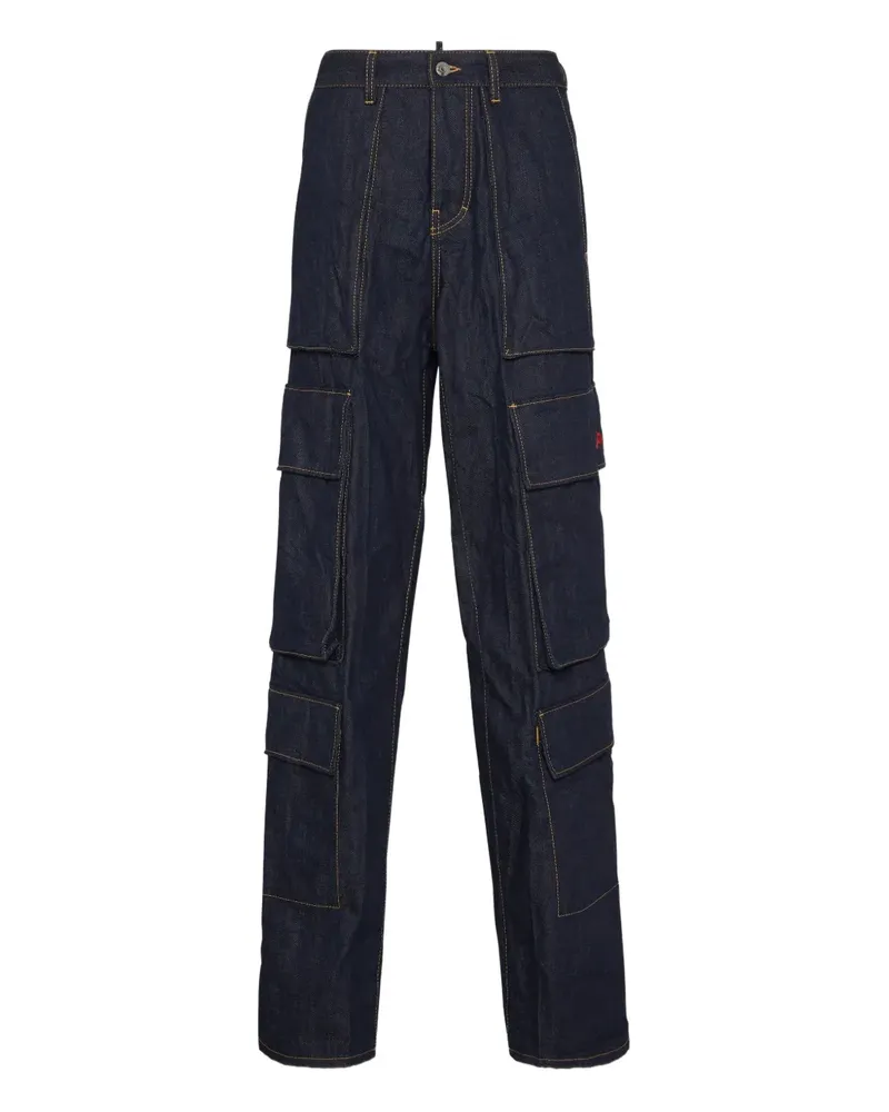 Dsquared2 Jeans mit aufgesetzten Taschen - Blau Blau