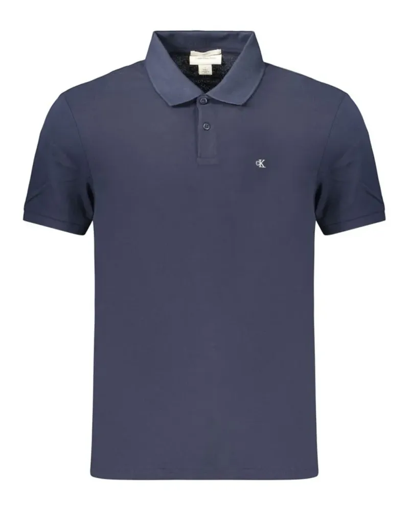 Calvin Klein Poloshirt mit Logo-Stickerei - Blau Blau