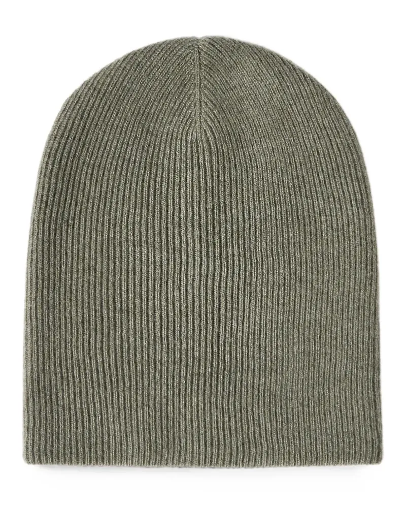 Brunello Cucinelli cashmere English-rib knit beanie - Grün Grün