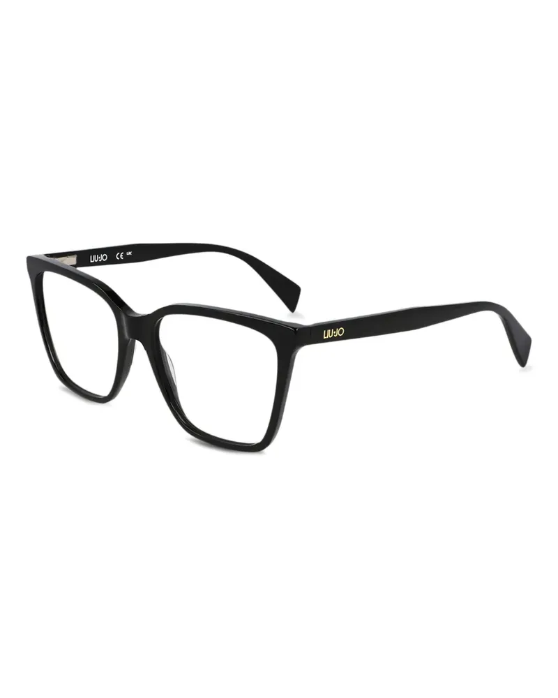Liu Jo Brille mit Logo-Print - Schwarz Schwarz