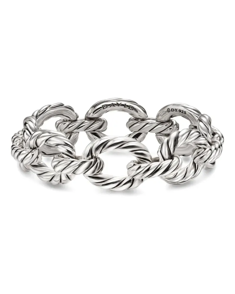 David Yurman Sterlingsilber-Armband mit ovalen Gliedern Silber