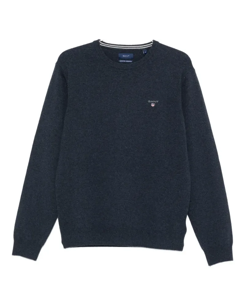 Gant Pullover mit rundem Ausschnitt - Blau Blau