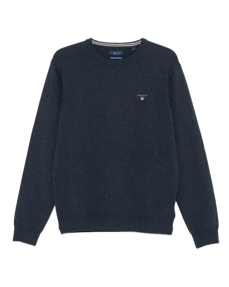 Gant Pullover mit rundem Ausschnitt - Blau Blau