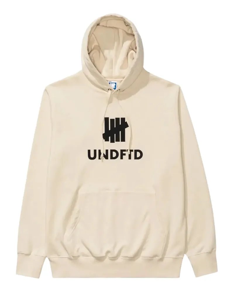 Undefeated Icon logo-print hoodie - Nude Nude