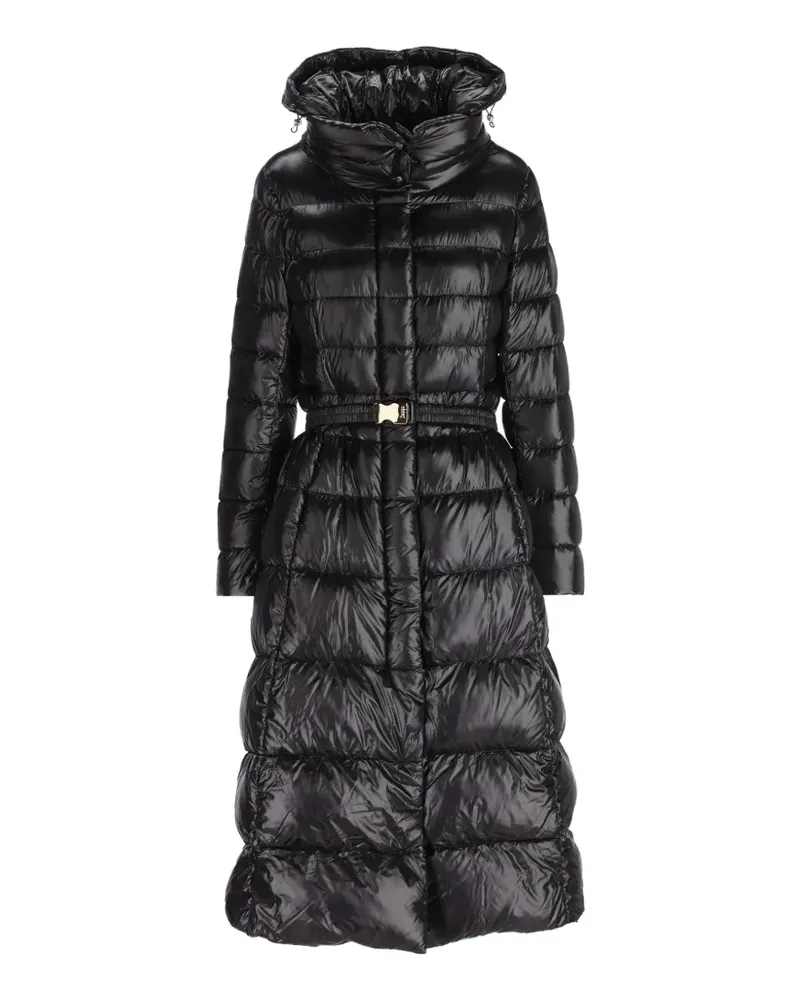 Herno quilted belted coat - Schwarz Schwarz