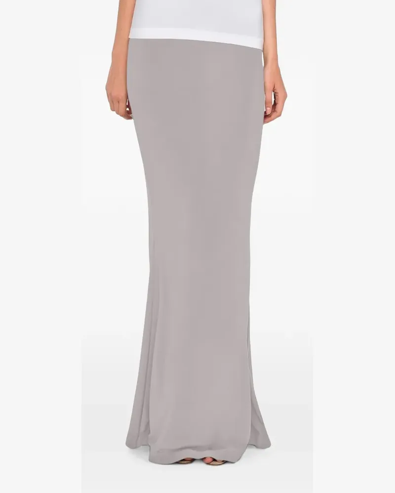Norma Kamali Obie fishtail-hem maxi skirt - Grau Grau