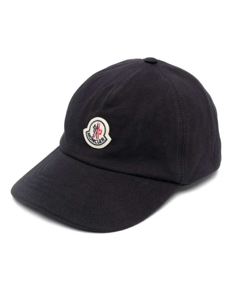 Moncler Baseballkappe mit Logo-Patch - Blau Blau