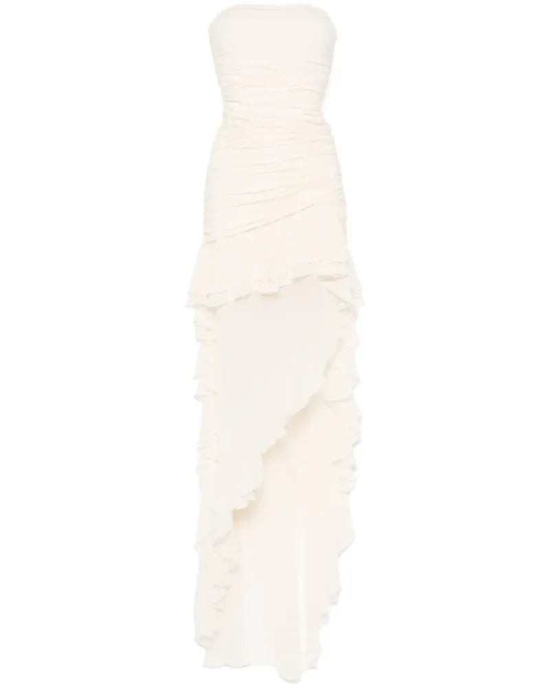 Blumarine Maxikleid mit Rüschen - Nude Nude