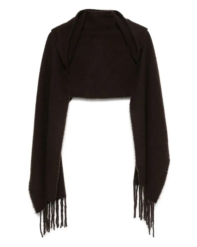 Destin fringe-detail scarf - Braun Braun