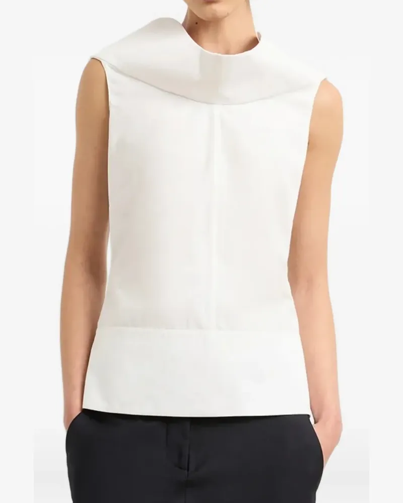 Brandon Maxwell Bowie top - Weiß Weiß