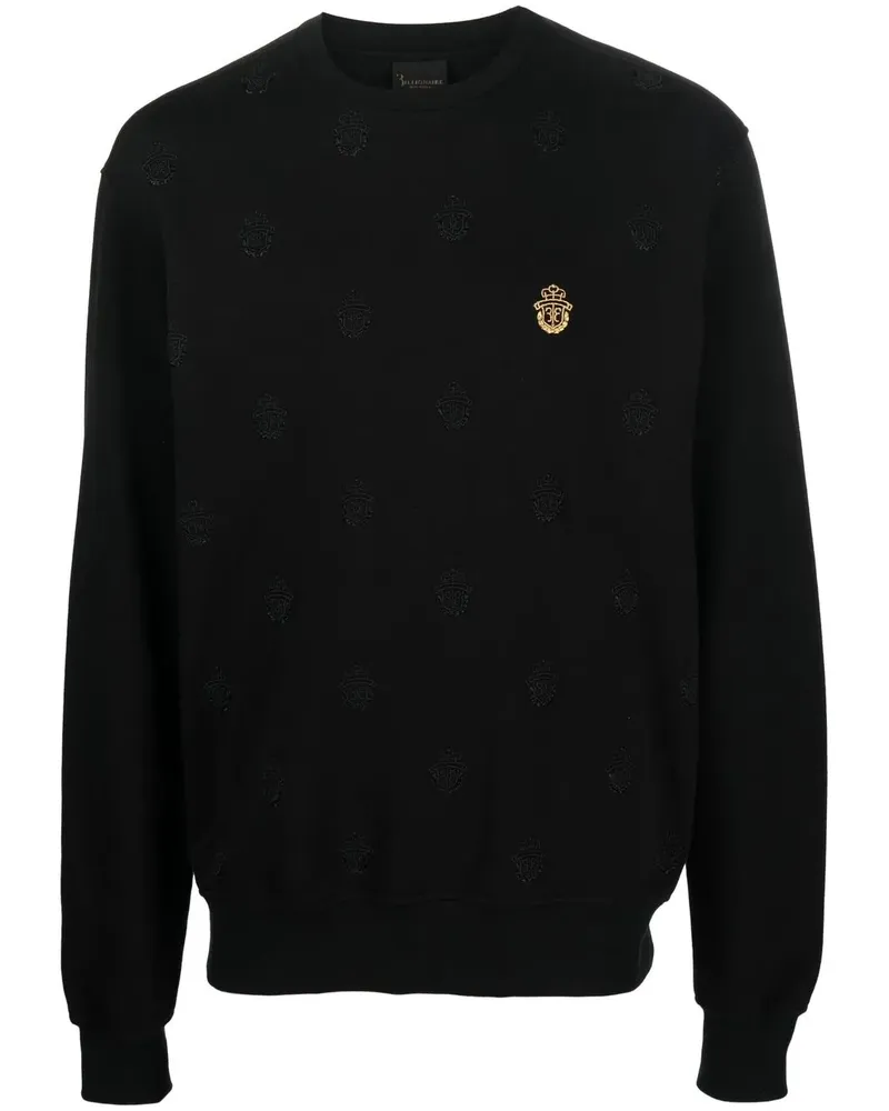 Billionaire Sweatshirt mit Logo-Stickerei - Schwarz Schwarz