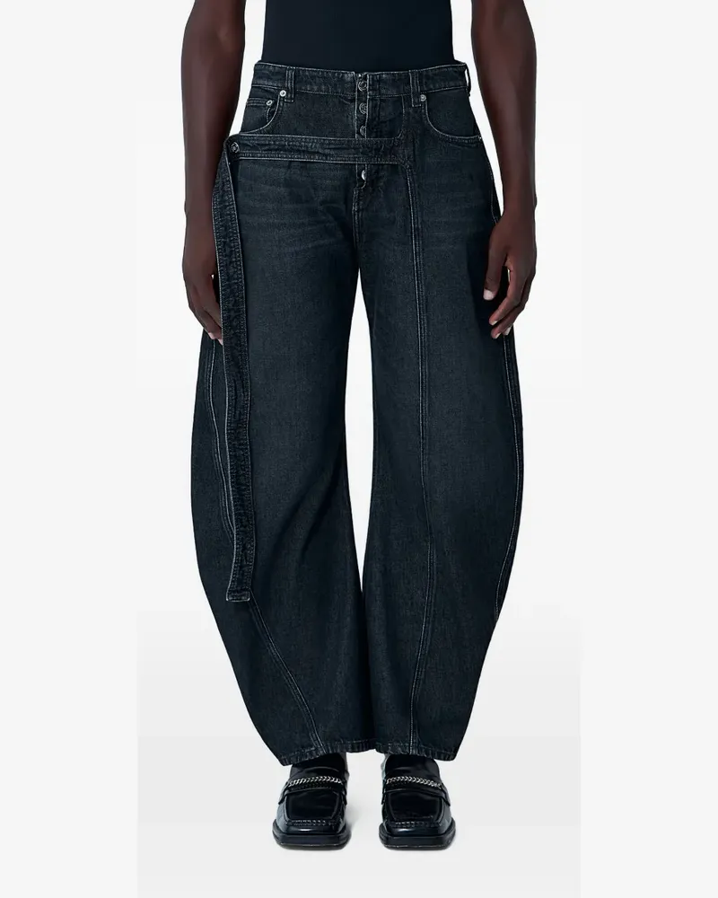 Jean Paul Gaultier Hose mit Riemen - Schwarz Schwarz