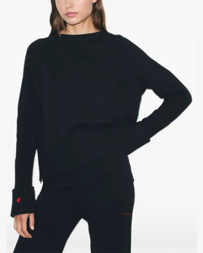 Tory Burch Pullover aus Merinowolle - Schwarz Schwarz