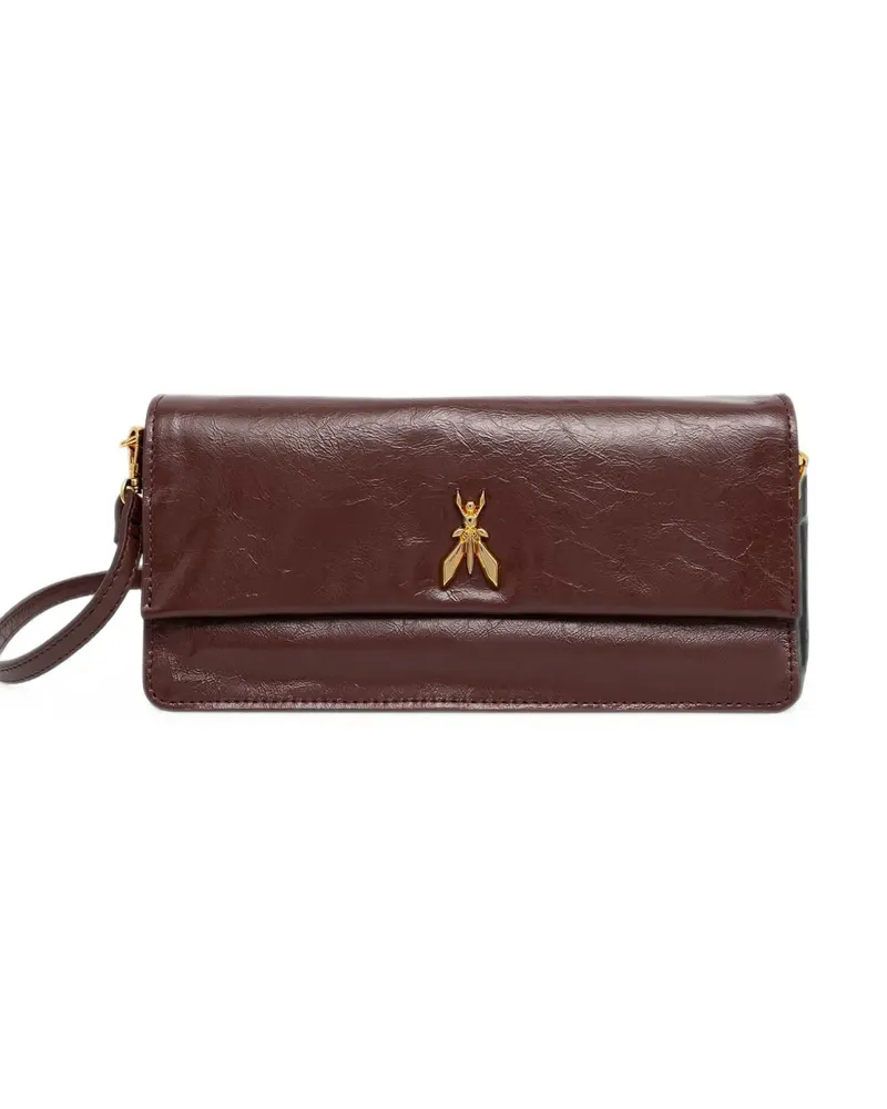 Patrizia Pepe Fly Clutch aus Kalbsleder - Braun Braun