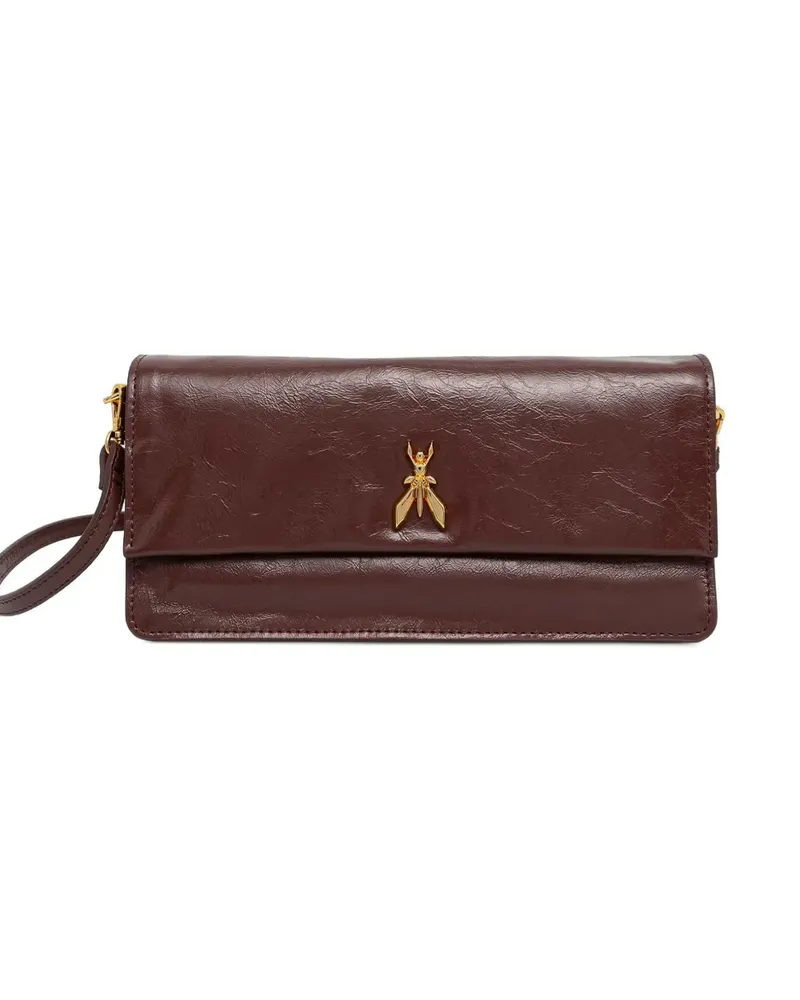 Patrizia Pepe Fly Clutch aus Kalbsleder - Braun Braun