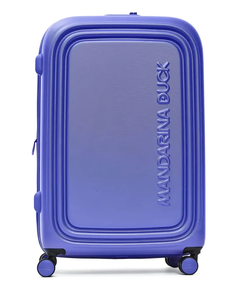 Mandarina Duck Koffer mit Logo-Prägung - Violett Violett