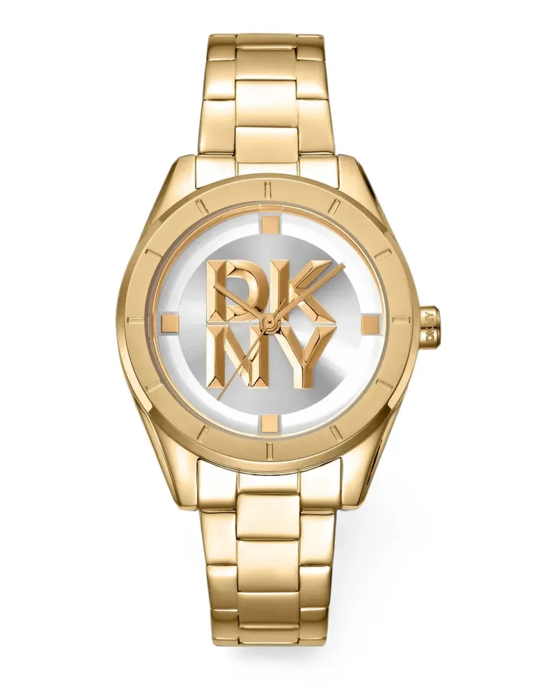 DKNY round-face 34mm watch - Silber Silber