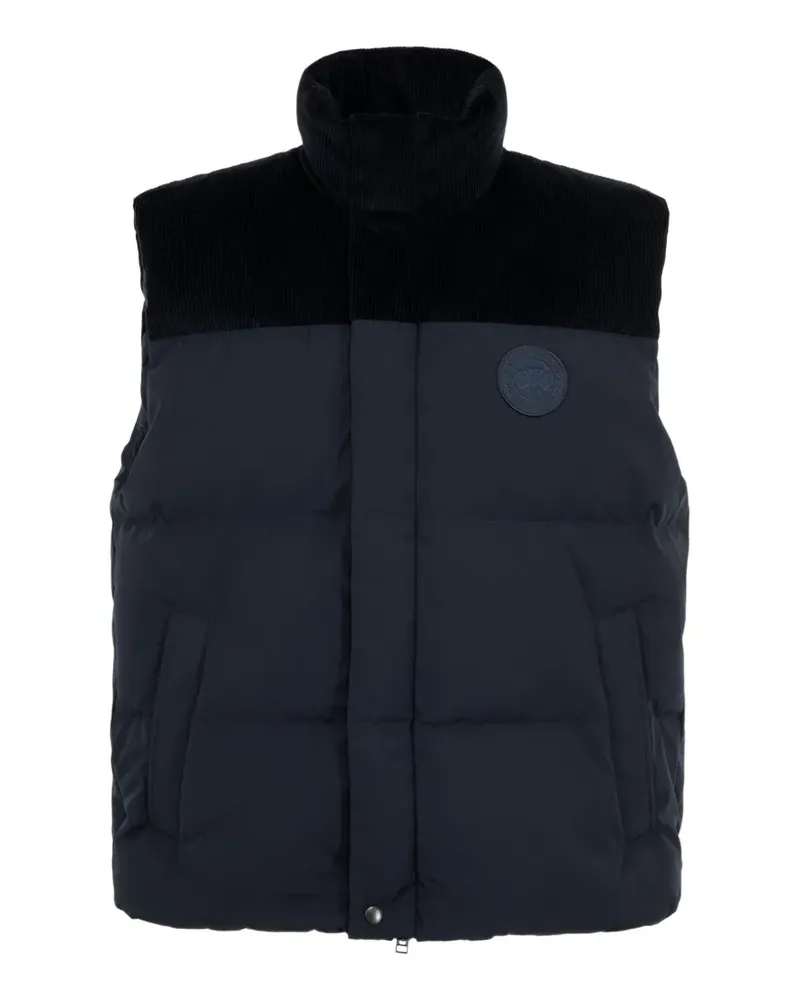 Canada Goose Sterling Steppweste mit Cordeinsätzen - Blau Blau