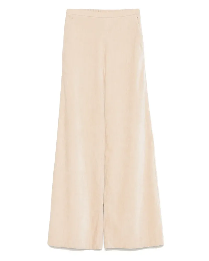 forte_forte Strukturierte Hose - Nude Nude