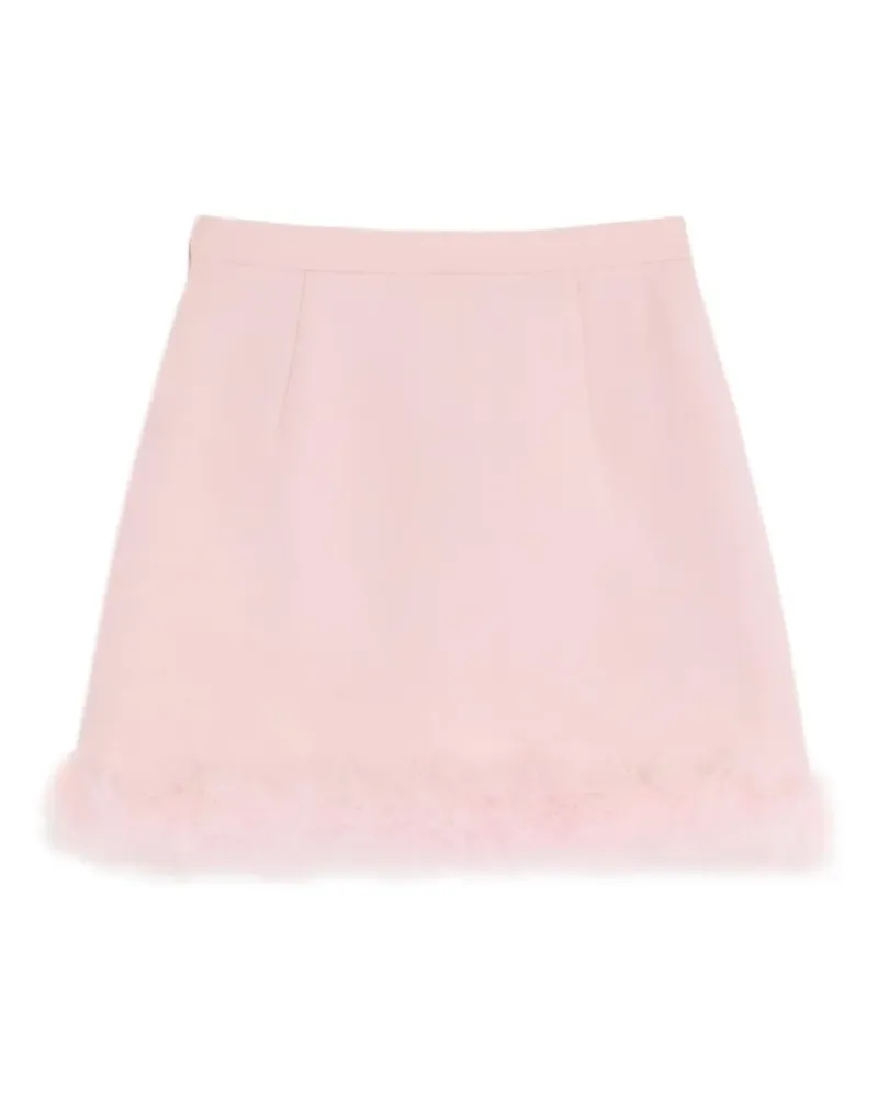 Valentino Garavani Minirock mit Federsaum - Rosa Rosa