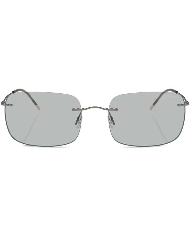 Giorgio Armani Pillow Sonnenbrille mit eckigem Gestell - Grau Grau