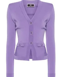 Elisabetta Franchi Cardigan mit schmalem Schnitt Violett