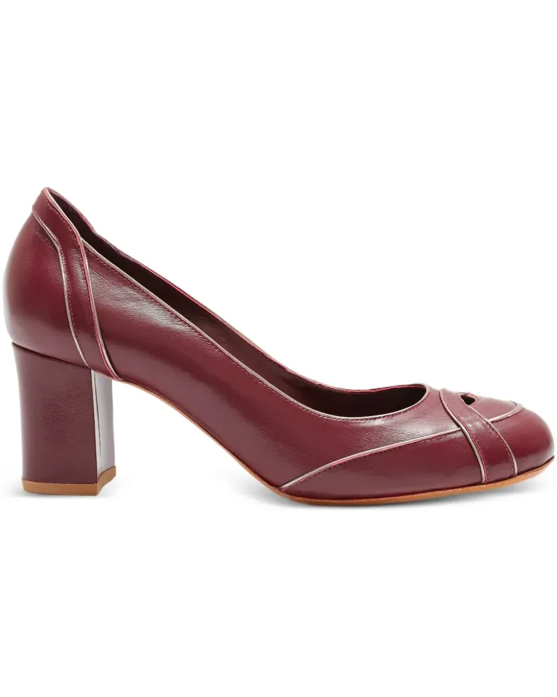 Sarah Chofakian Swan Pumps 55mm - Rot Rot