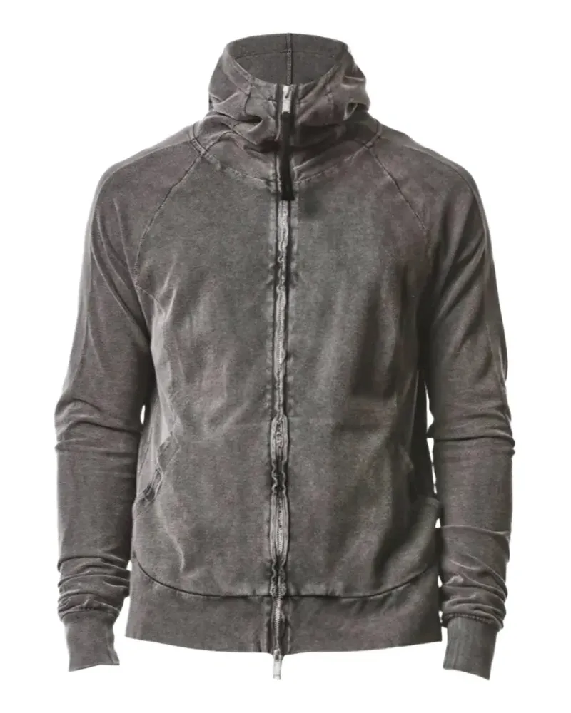 THOM KROM faded-effect zip-up hoodie - Grau Grau