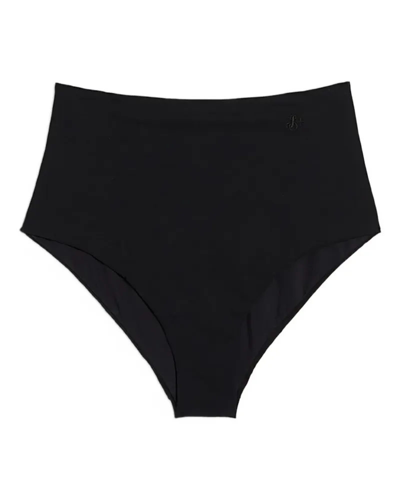 Jil Sander Bestickter Bikini mit Monogramm - Schwarz Schwarz
