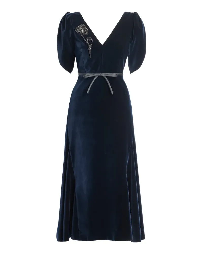 Erdem Verziertes Minikleid - Blau Blau