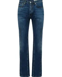 Alexander McQueen Straight-Leg-Jeans mit Abnähern Blau