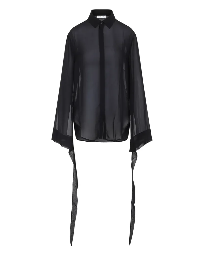 FRANKIE Shop Oberteil mit Schleifenverschluss - Schwarz Schwarz