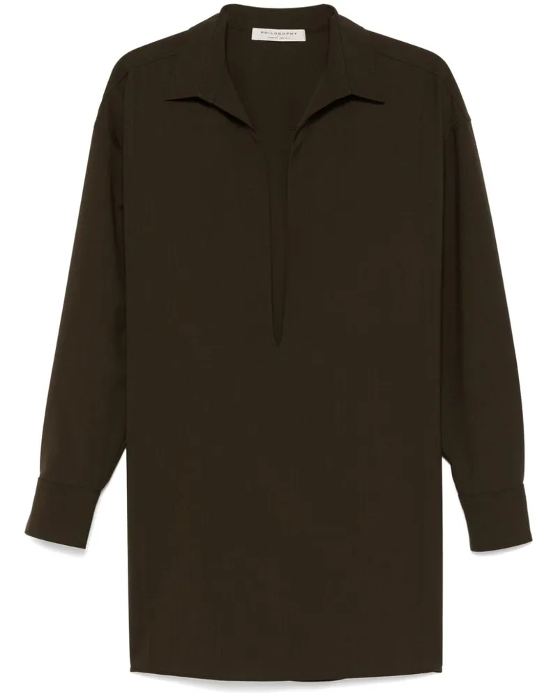 Philosophy Di Lorenzo Serafini Minikleid mit lockerem Schnitt - Braun Braun