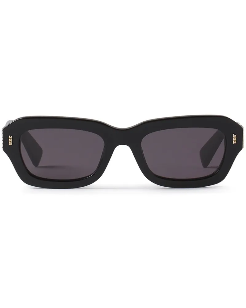 Lanvin Sonnenbrille mit geometrischem Gestell - Schwarz Schwarz