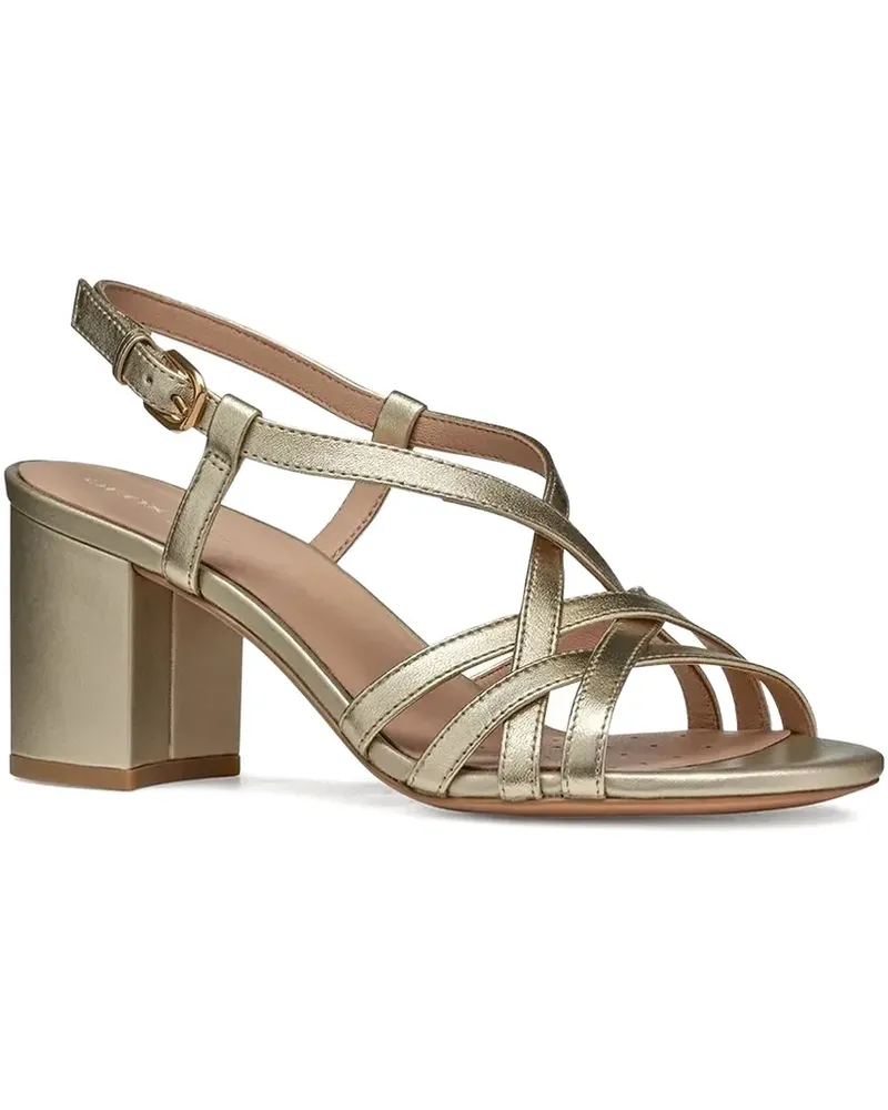 Geox Sandalen mit Blockabsatz 65mm - Gold Gold