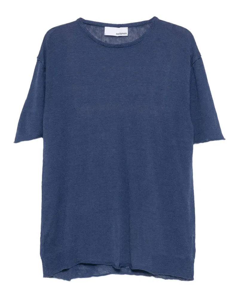 Costumein Feinstrick-T-Shirt mit tiefen Schultern - Blau Blau