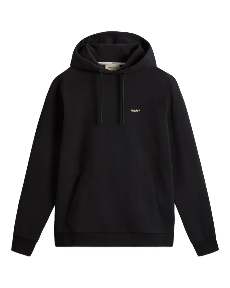 Woolrich Hoodie mit Logo - Schwarz Schwarz