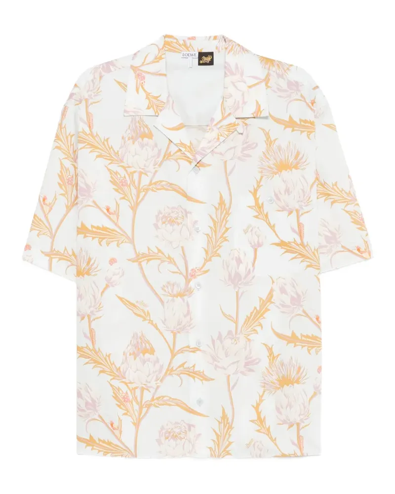 Loewe x Paula's Ibiza Hemd mit Blumen-Print - Blau Blau