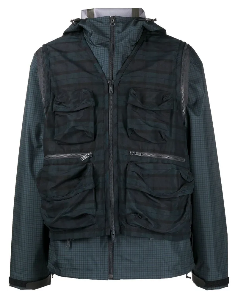 Undercover Jacke mit Karomuster - Grün Grün