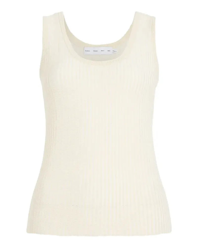 Proenza Schouler Geripptes Lennox Strickoberteil - Nude Nude
