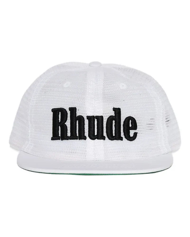 RHUDE Baseballkappe mit Logo-Stickerei - Weiß Weiß