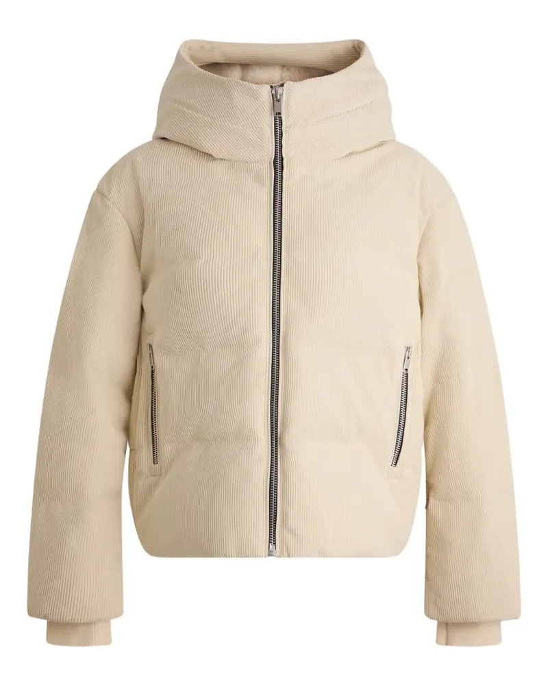 FUSALP barsy hooded corduroy ski jacket - Nude Nude