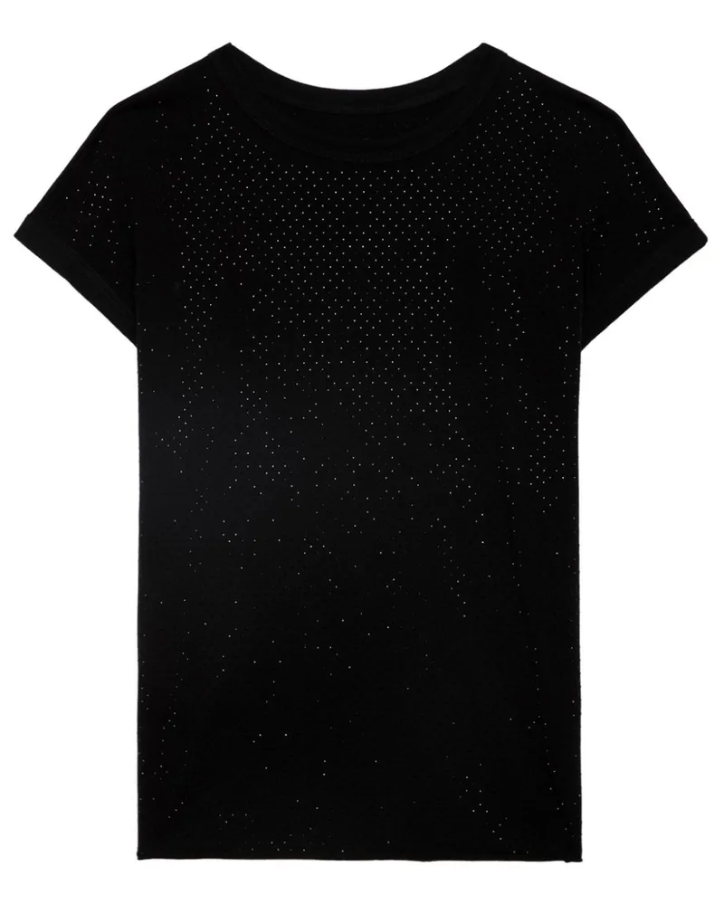Zadig & Voltaire Cecilia T-Shirt mit Kristallen - Schwarz Schwarz