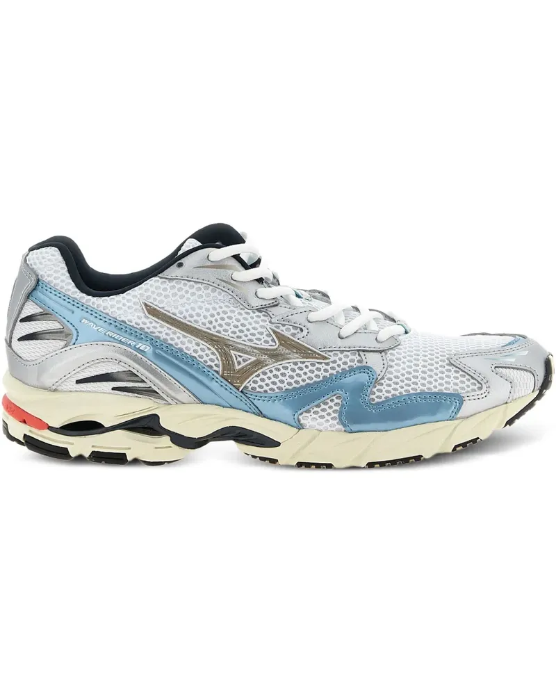 Mizuno Wave Ridder Sneakers mit Mesh-Einsatz - Weiß Weiß