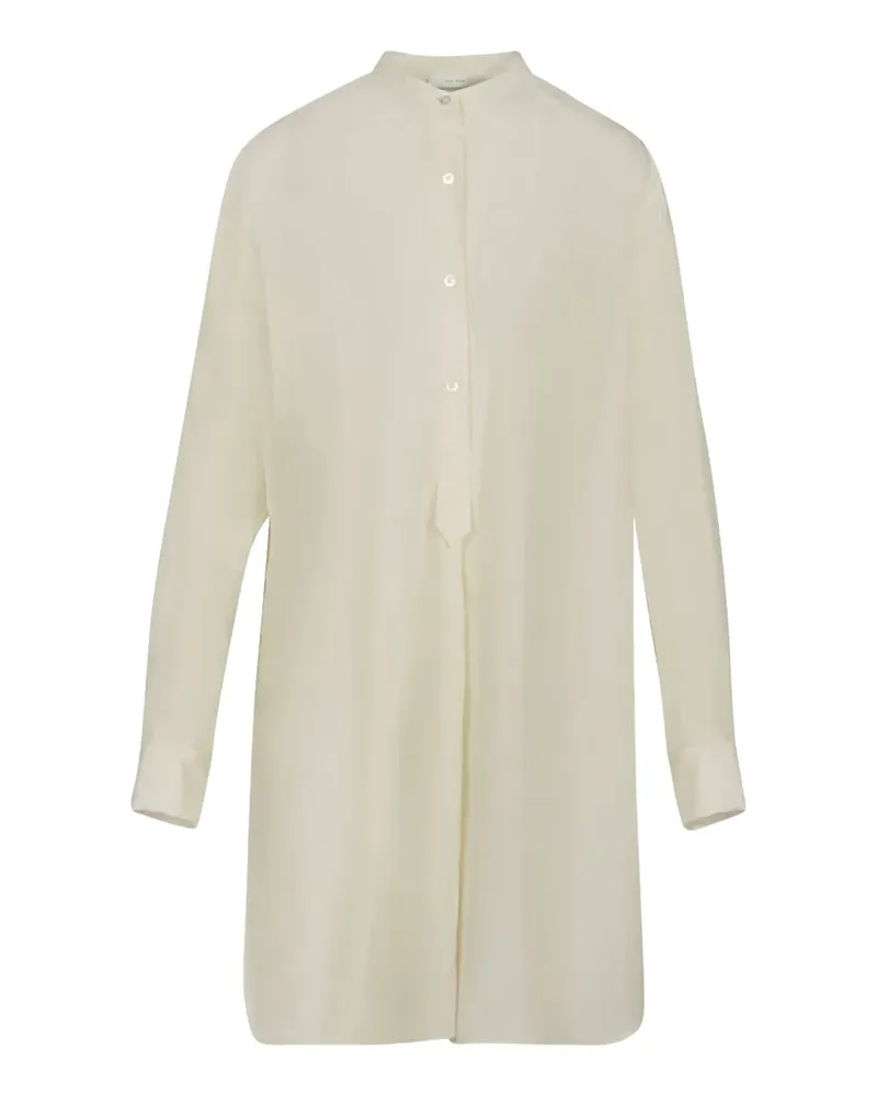 The Row Kragenlose Tunika mit Knöpfen - Nude Nude