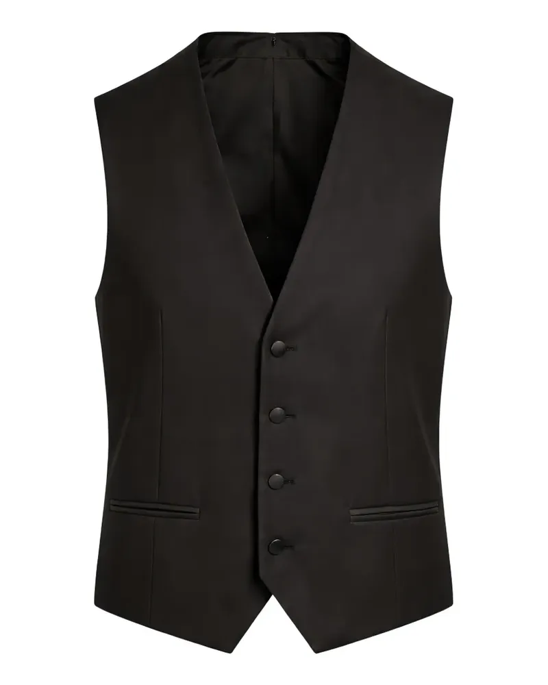Pal Zileri button-up waistcoat - Schwarz Schwarz