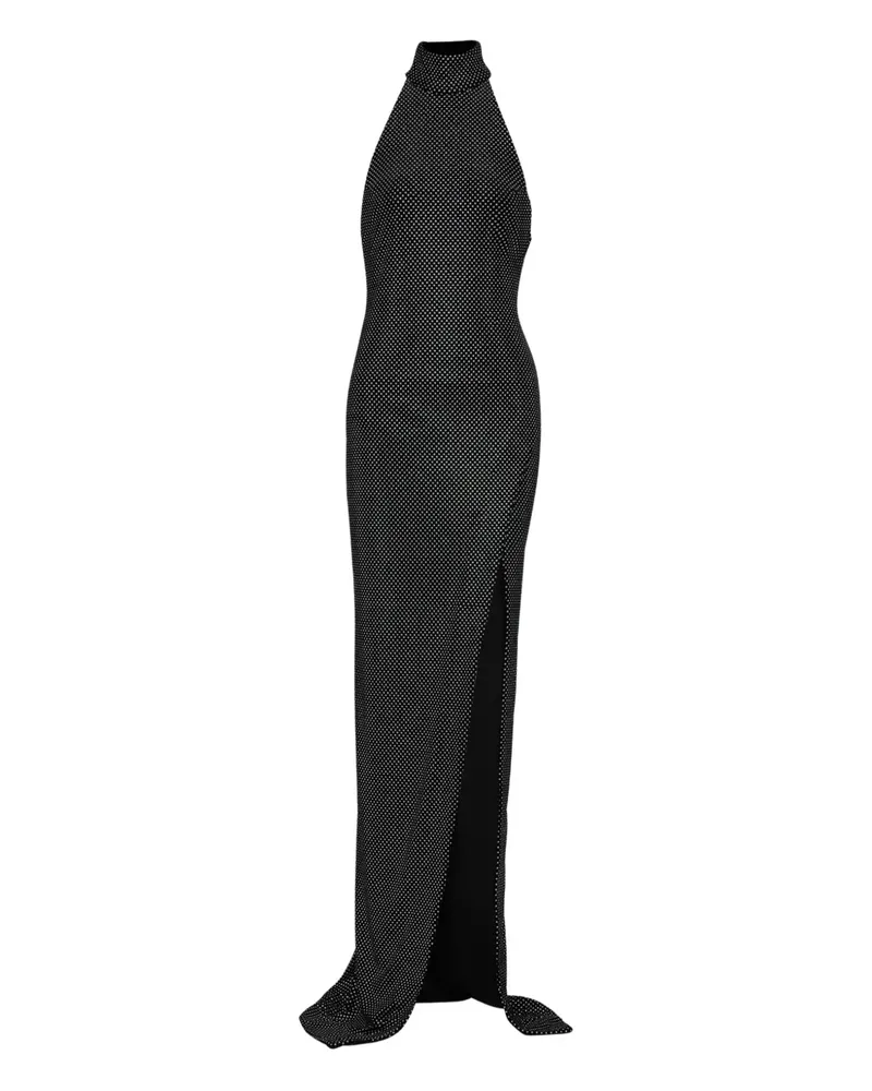 Balmain Kleid mit Strass - Schwarz Schwarz